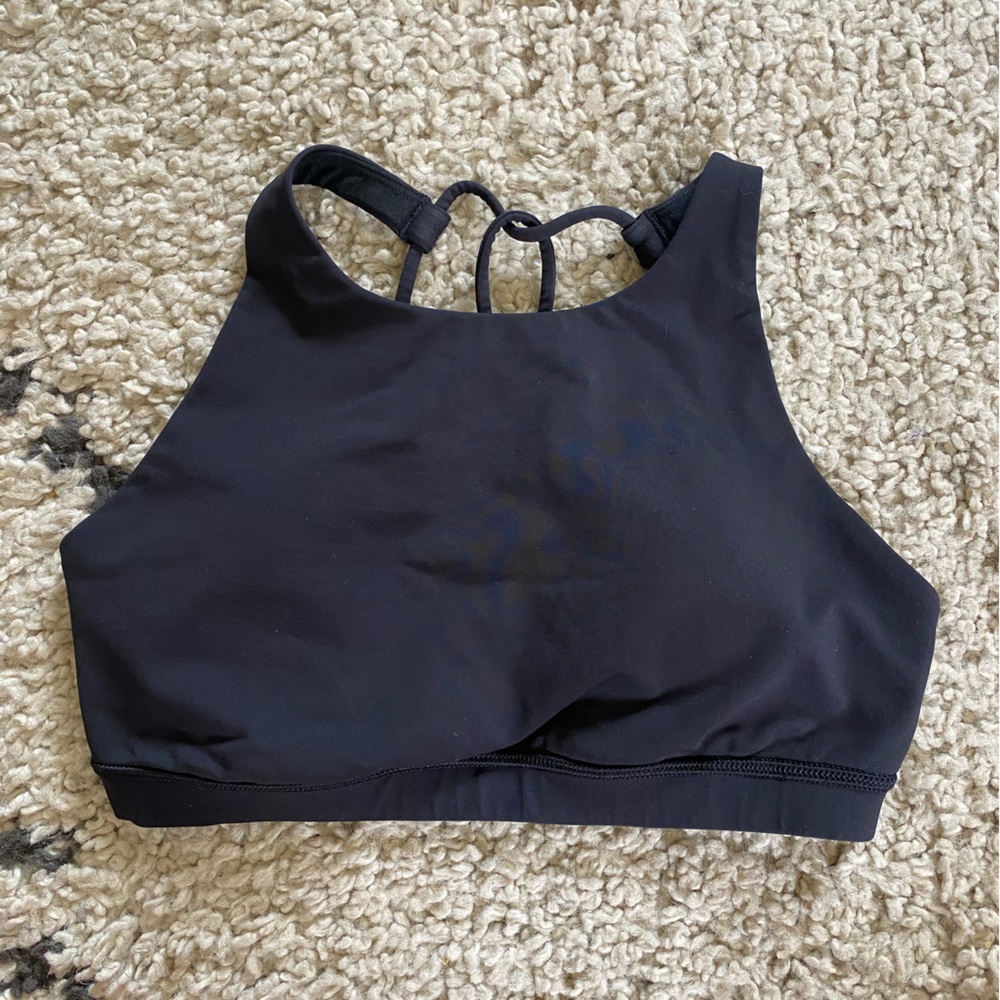 lululemon sports bra - black size 4